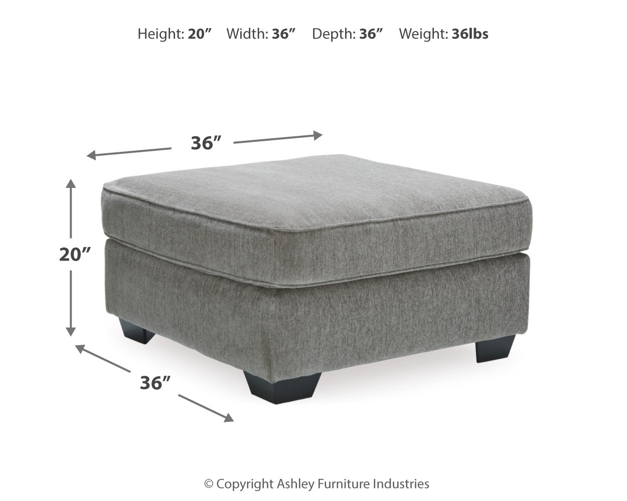 Altari Alloy 2-Piece Sleeper Sectional, Loveseat and Ottoman