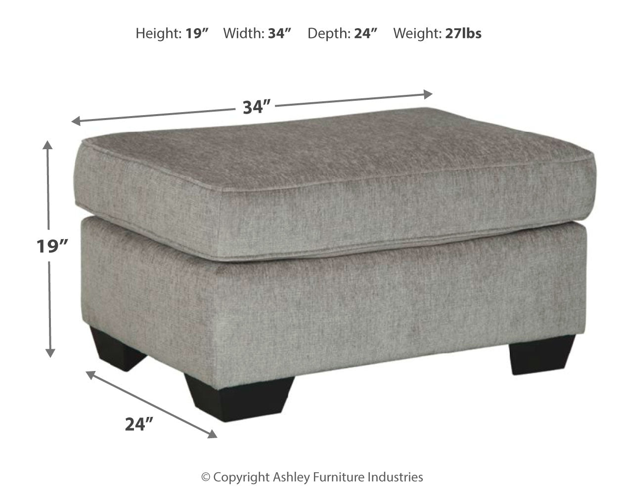 Altari Alloy 2-Piece Sectional with Chaise, Loveseat and Ottoman