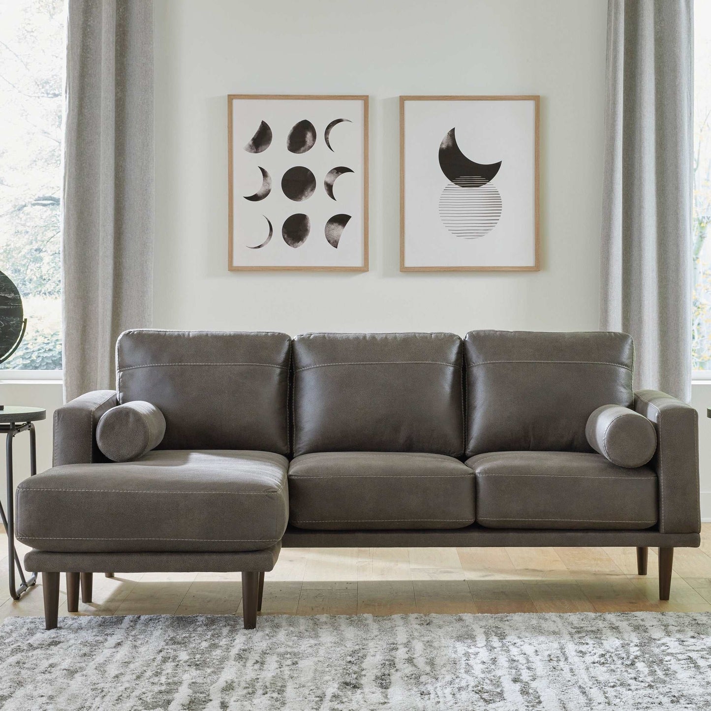 Arroyo Smoke Reversible Sectional Sofa