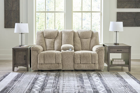 Hindmarsh Stone Power Reclining Loveseat with Console