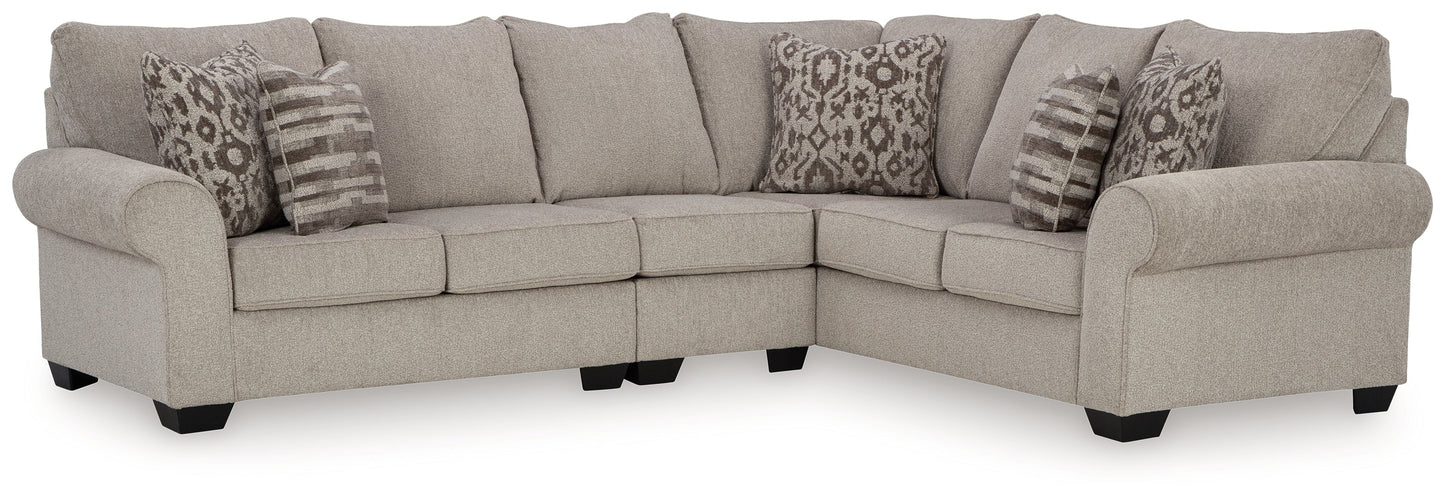 Claireah Umber 3pc Sectional