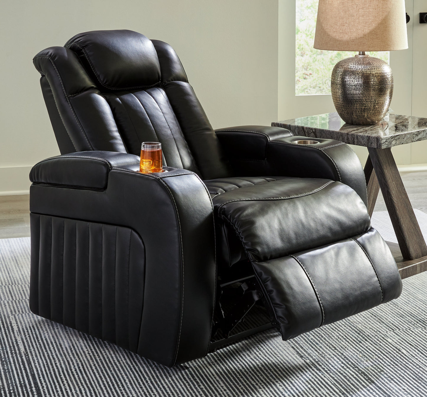 Caveman Den Midnight Power Recliner