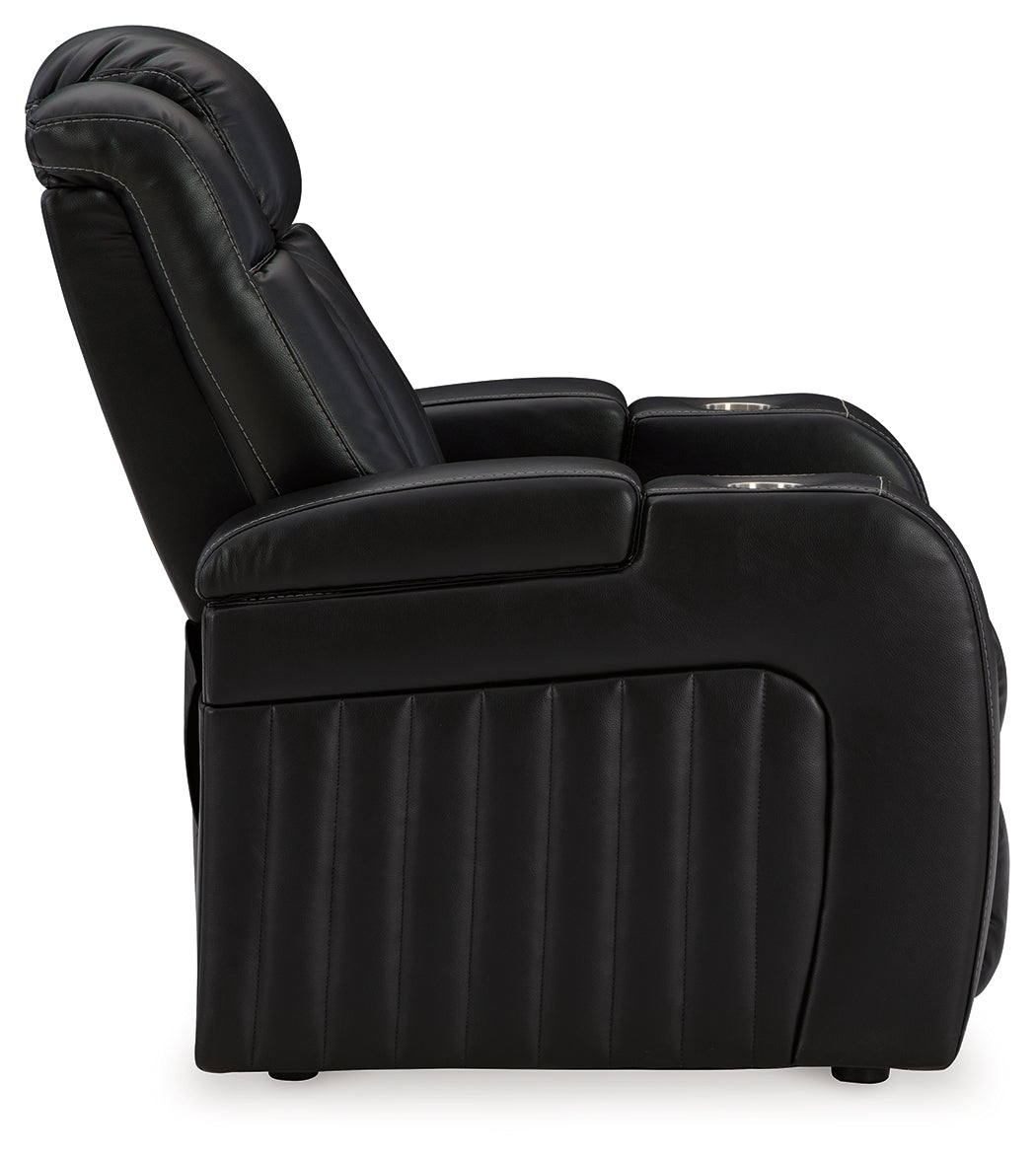 Caveman Den Midnight Power Recliner