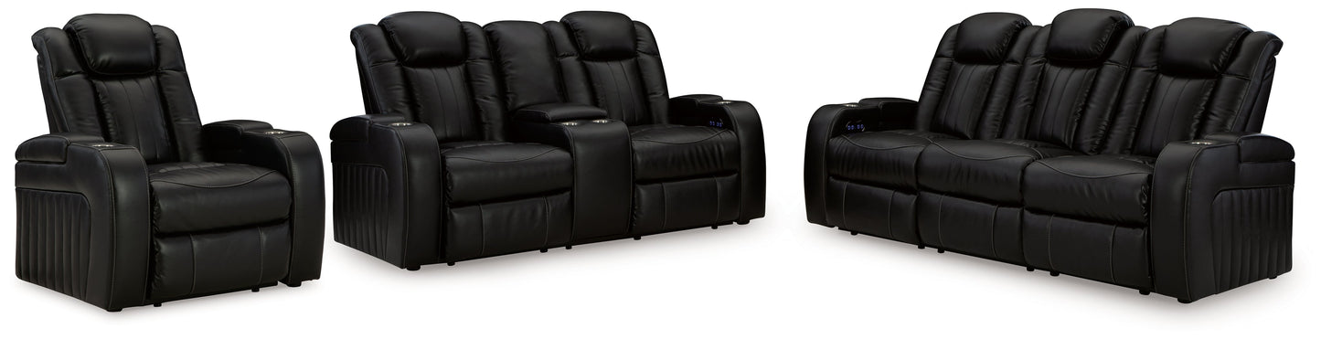 Caveman Den Power Reclining Sofa, Loveseat and Recliner