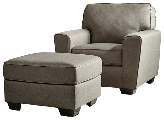 Calicho Cashmere Chair and Ottoman