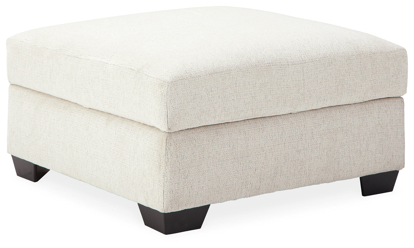 Cambri Snow 2 Oversized Swivel Chairs and Ottoman