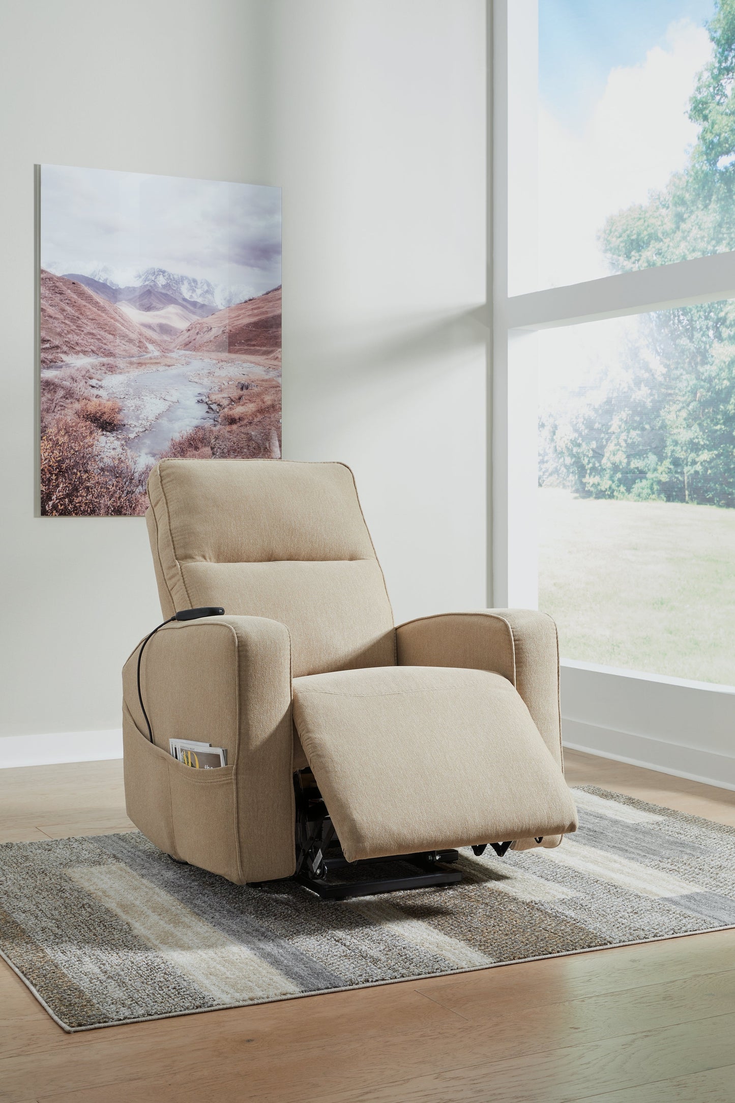 Starganza Taupe Power Lift Recliner