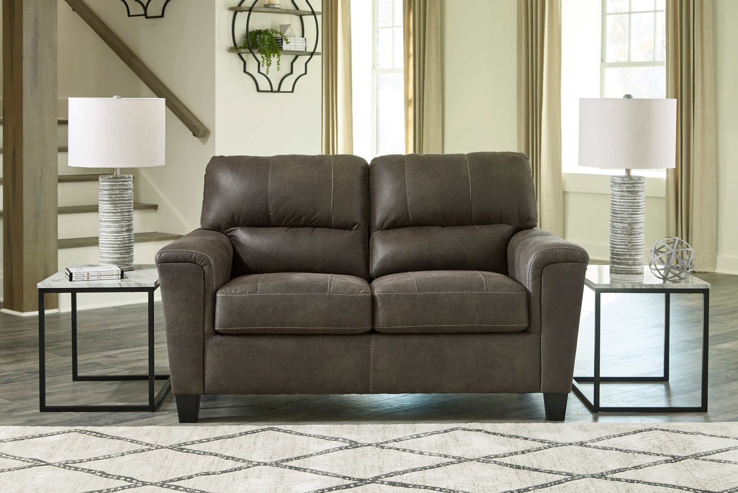 Navi Smoke Loveseat