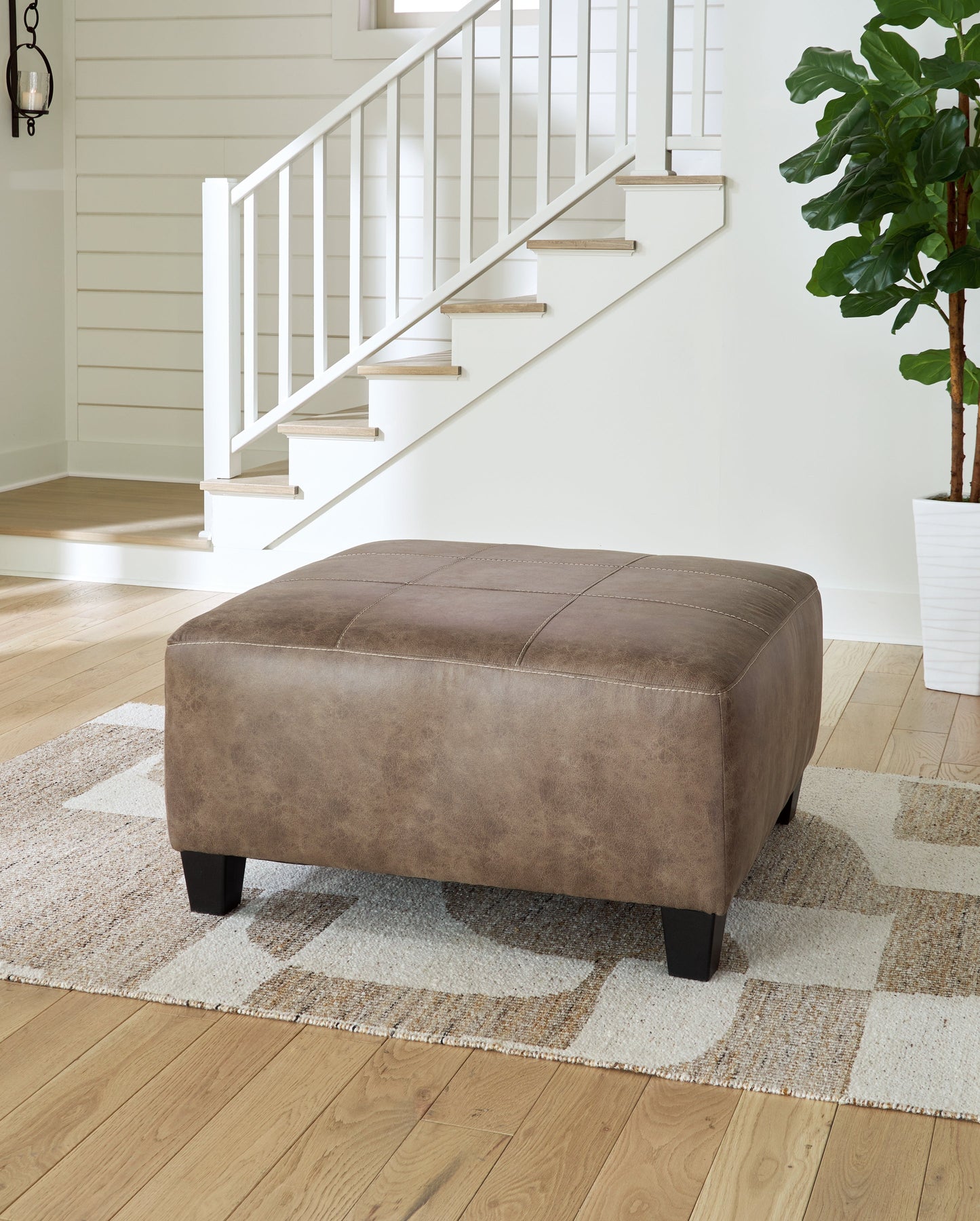 Navi Fossil Oversized Accent Ottoman