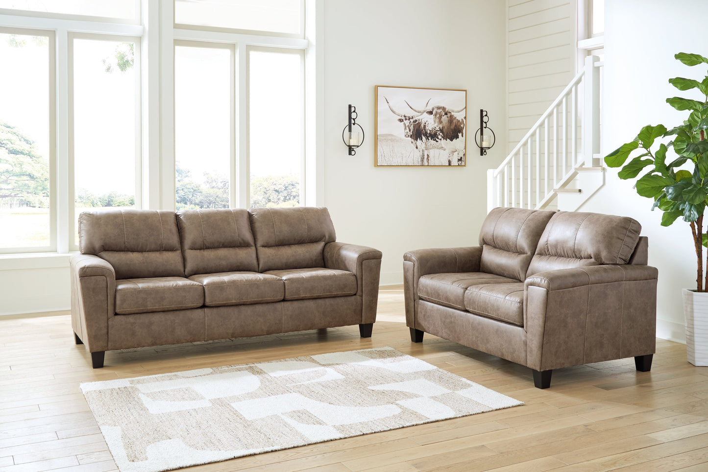 Navi Fossil Sofa and Loveseat