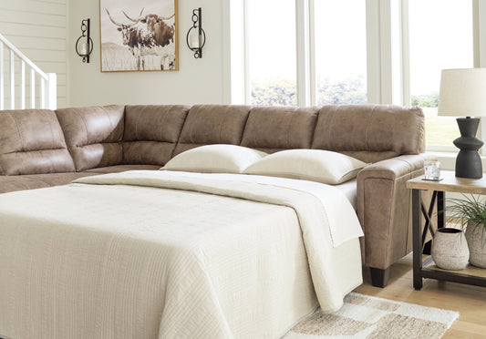 Navi Fossil 2-Piece Sectional Sofa Sleeper Chaise