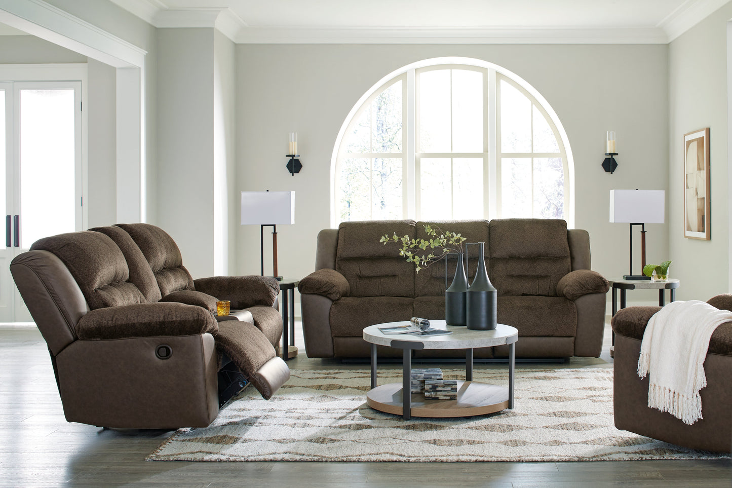 Dorman Reclining Sofa, Loveseat and Recliner