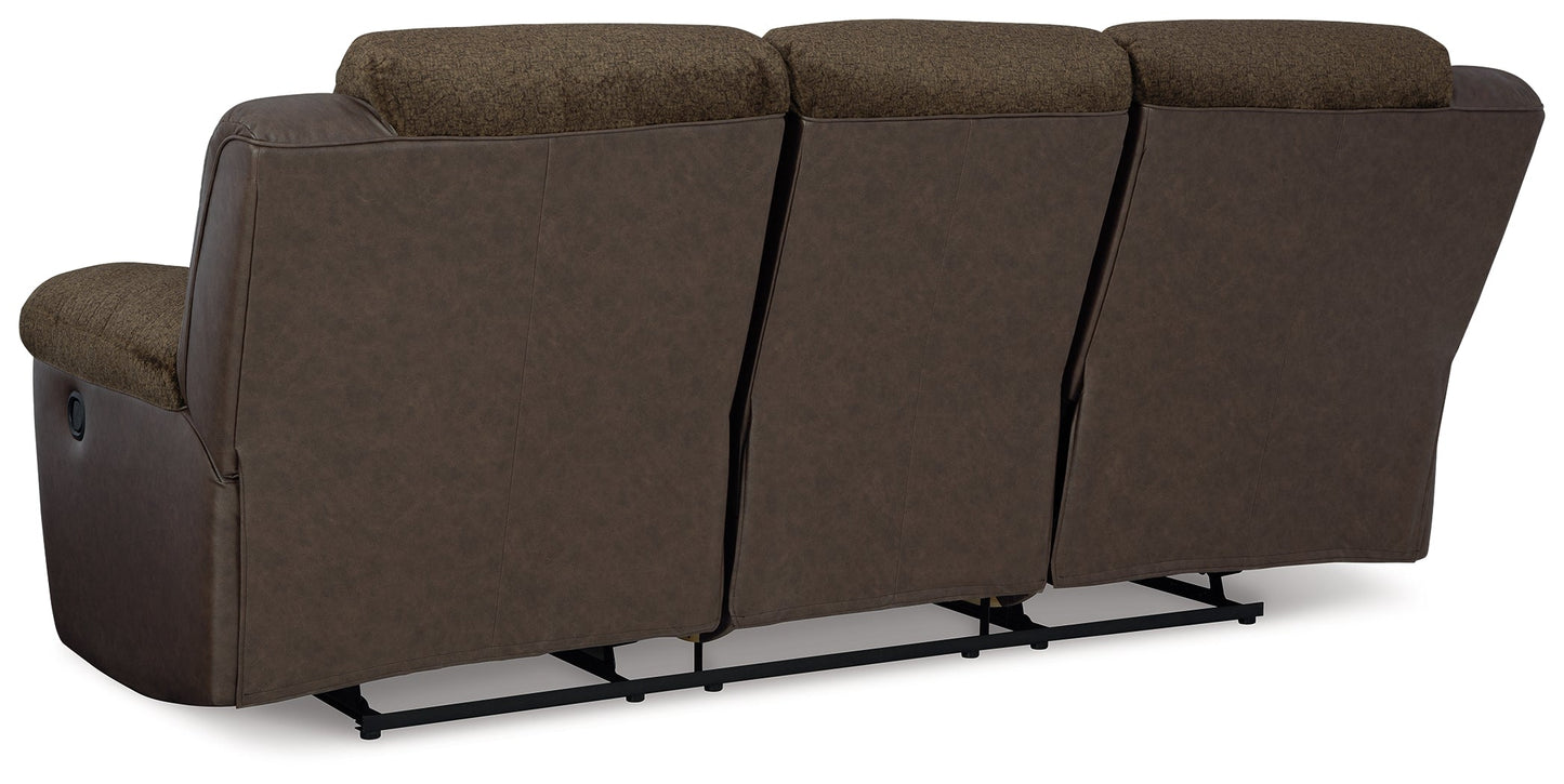 Dorman Brown Reclining Sofa