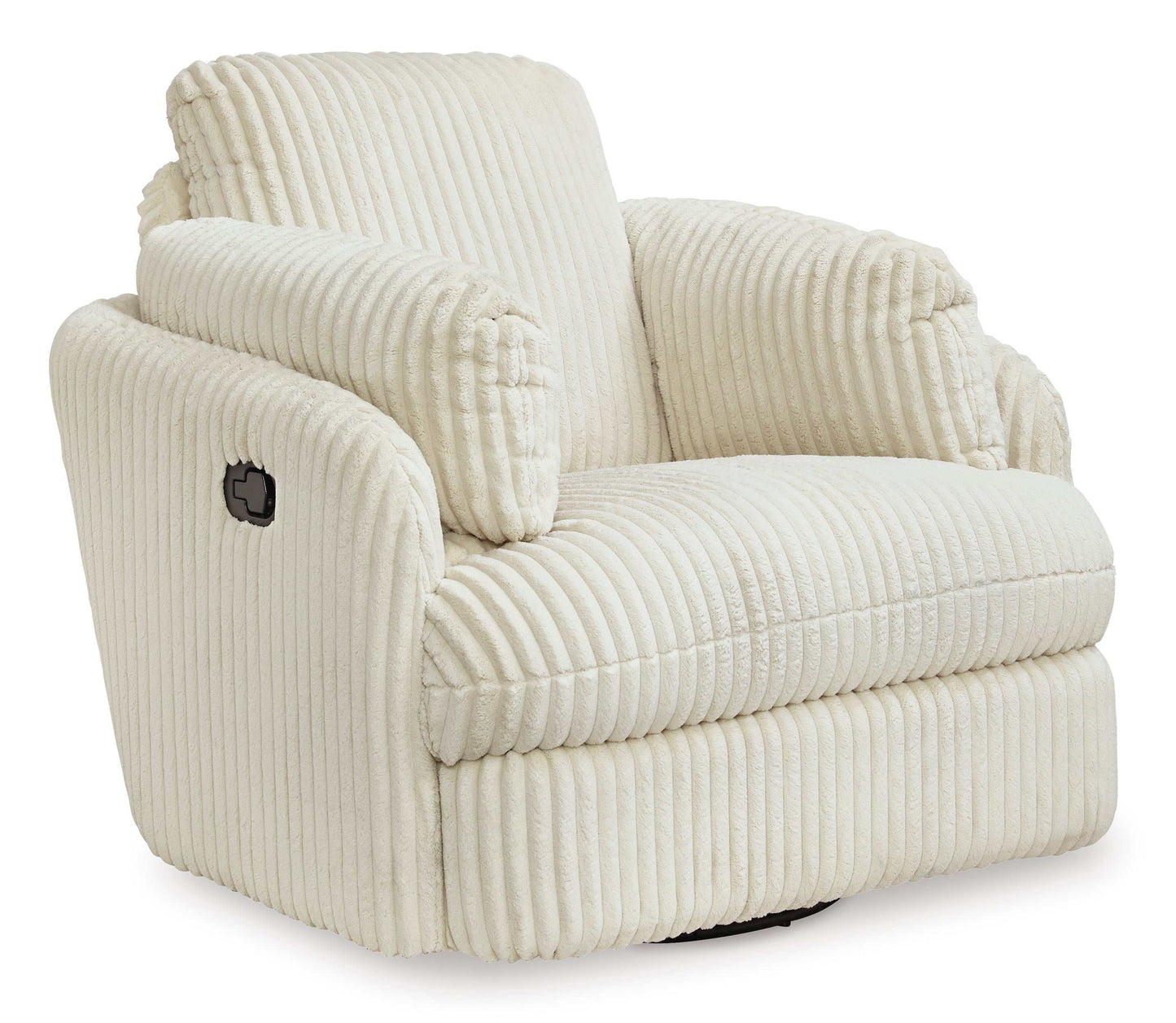 Tie-Breaker Ivory Swivel Glider Recliner