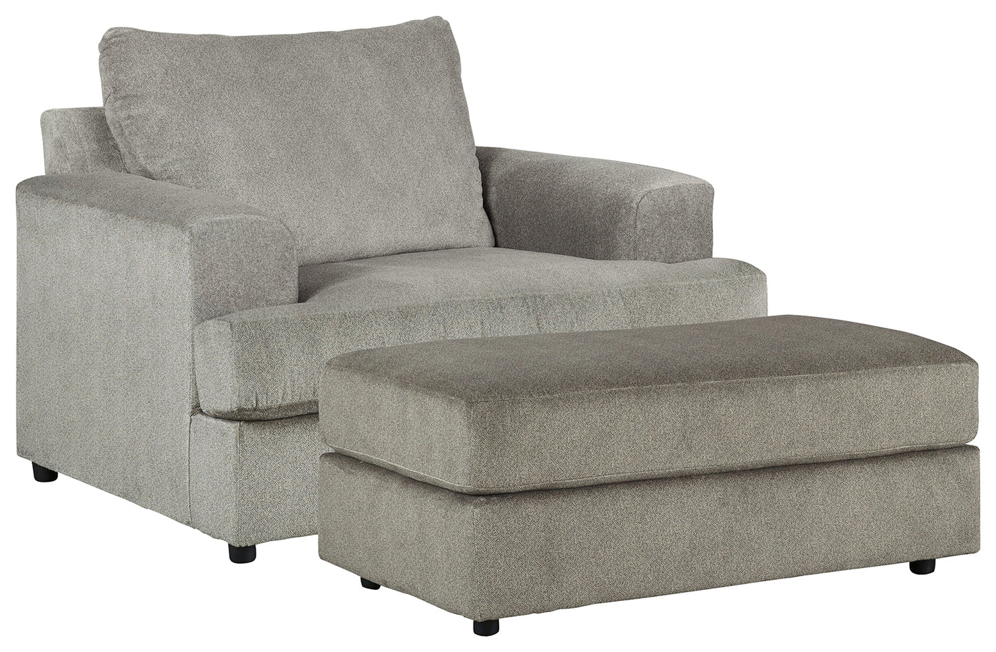 Soletren Ash Oversized Chair and Ottoman