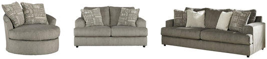 Soletren Ash Sofa, Loveseat and Accent Chair