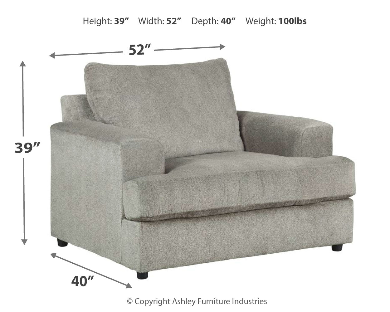 Soletren Ash Queen Sofa Sleeper, Loveseat and Oversized Chair