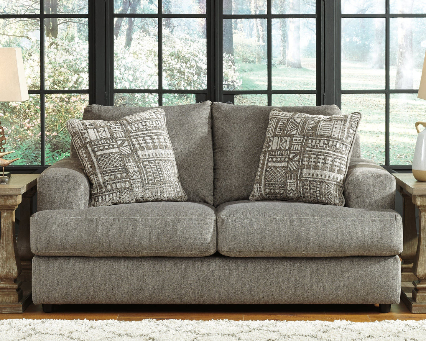 Soletren Ash Queen Sofa Sleeper and 2 Loveseats