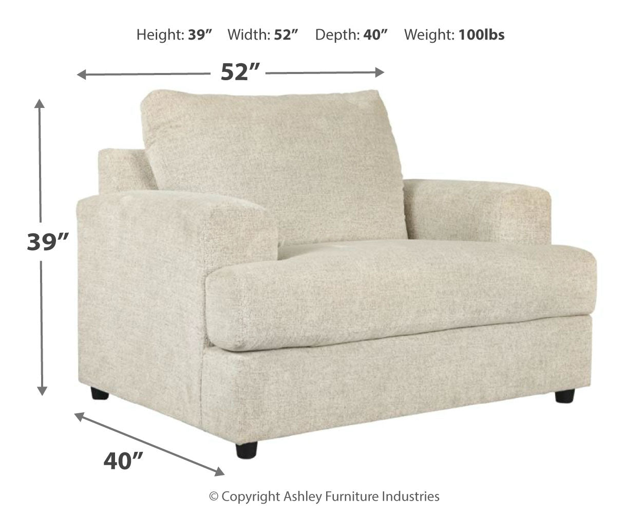 Soletren Stone Sofa, Loveseat, Oversized Chair and Ottoman