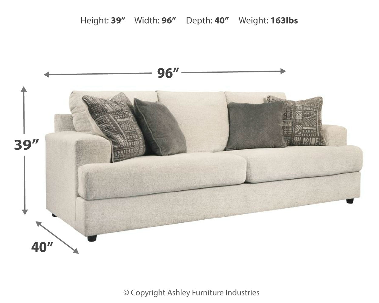 Soletren Stone Sofa, Chair, and Ottoman