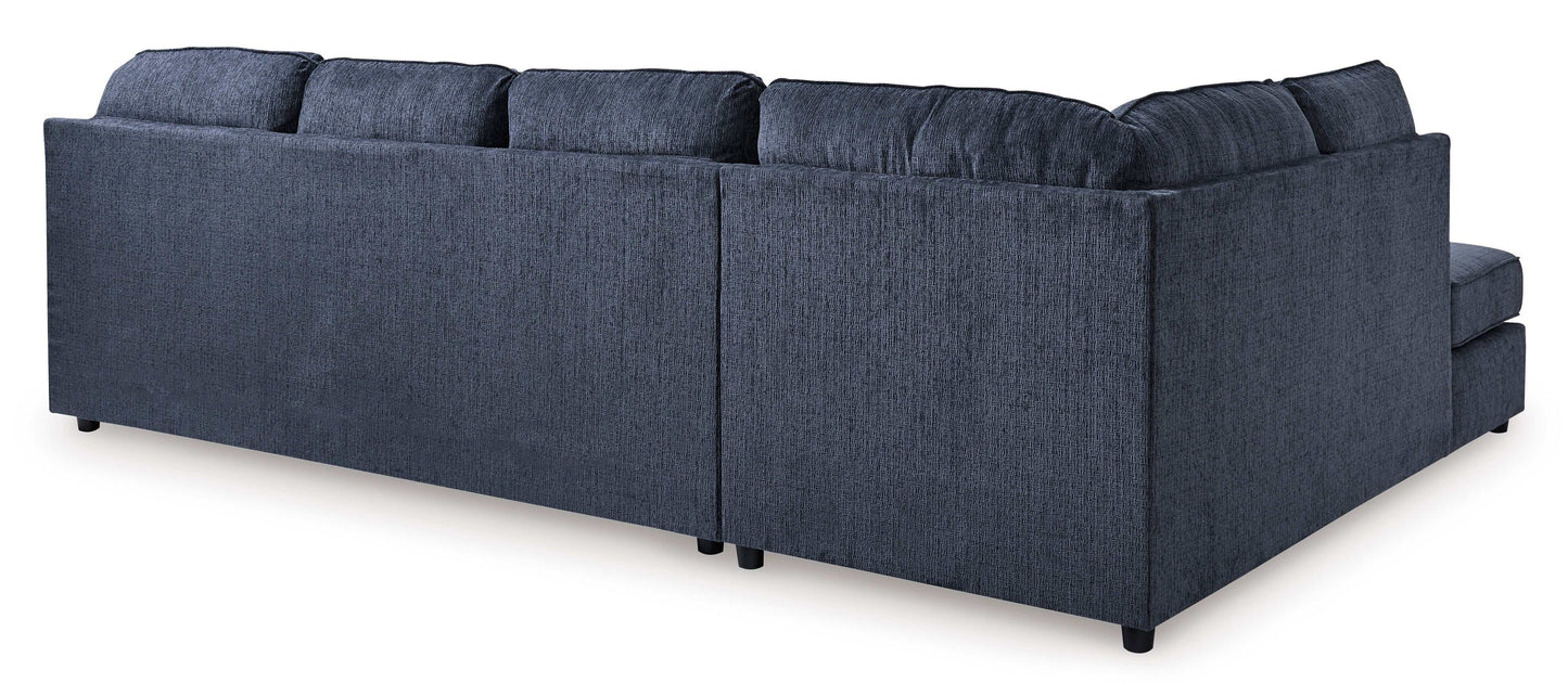 Albar Place Cobalt 2pc Sectional w/ LAF Corner Chaise