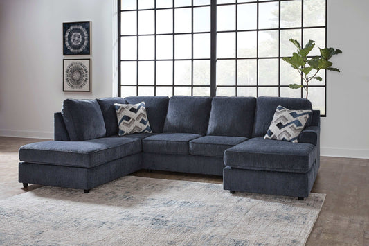 Albar Place Cobalt 2pc Sectional w/ LAF Corner Chaise