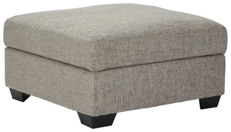 Megginson Storm Gray Ottoman w/ Storage