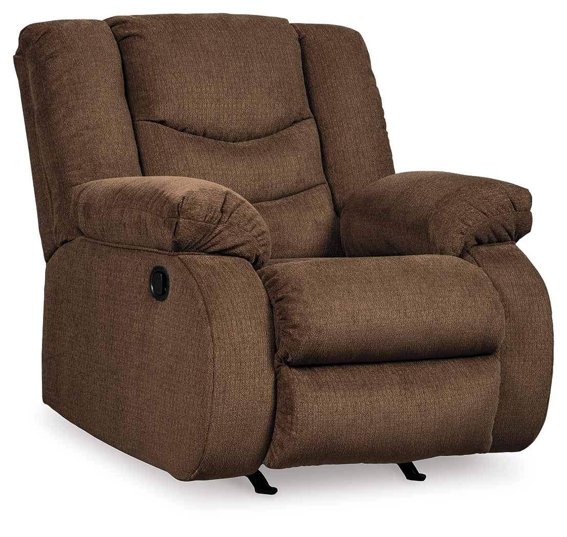 Tulen Brown Reclining Loveseat and Recliner