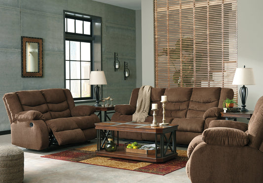 Tulen Brown Reclining Sofa, Loveseat and Recliner