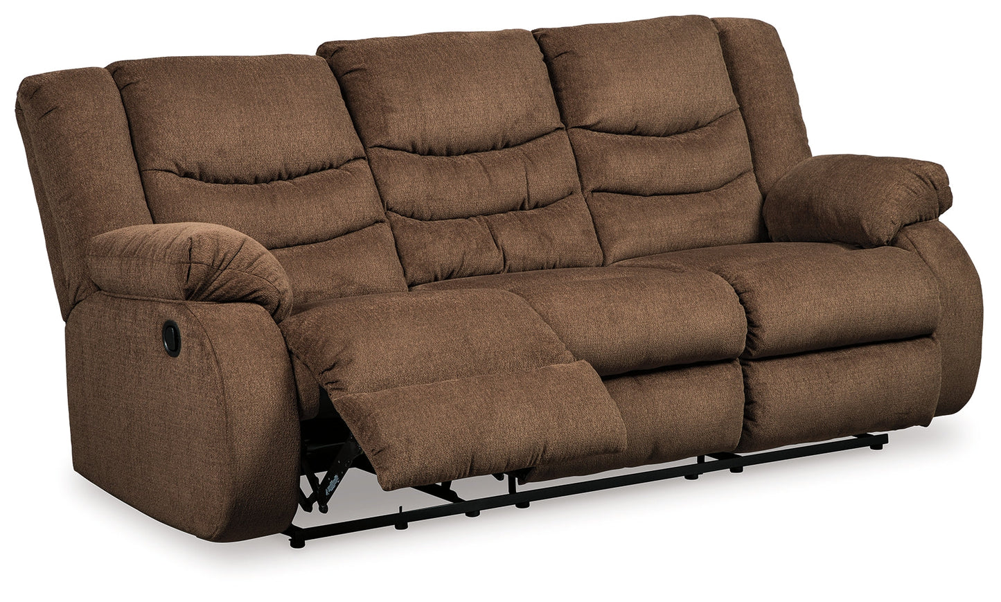 Tulen Brown Reclining Sofa with Recliner