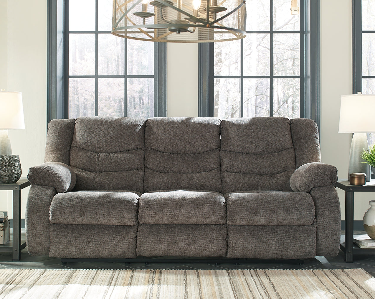 Tulen Gray Reclining Sofa, Loveseat and Recliner