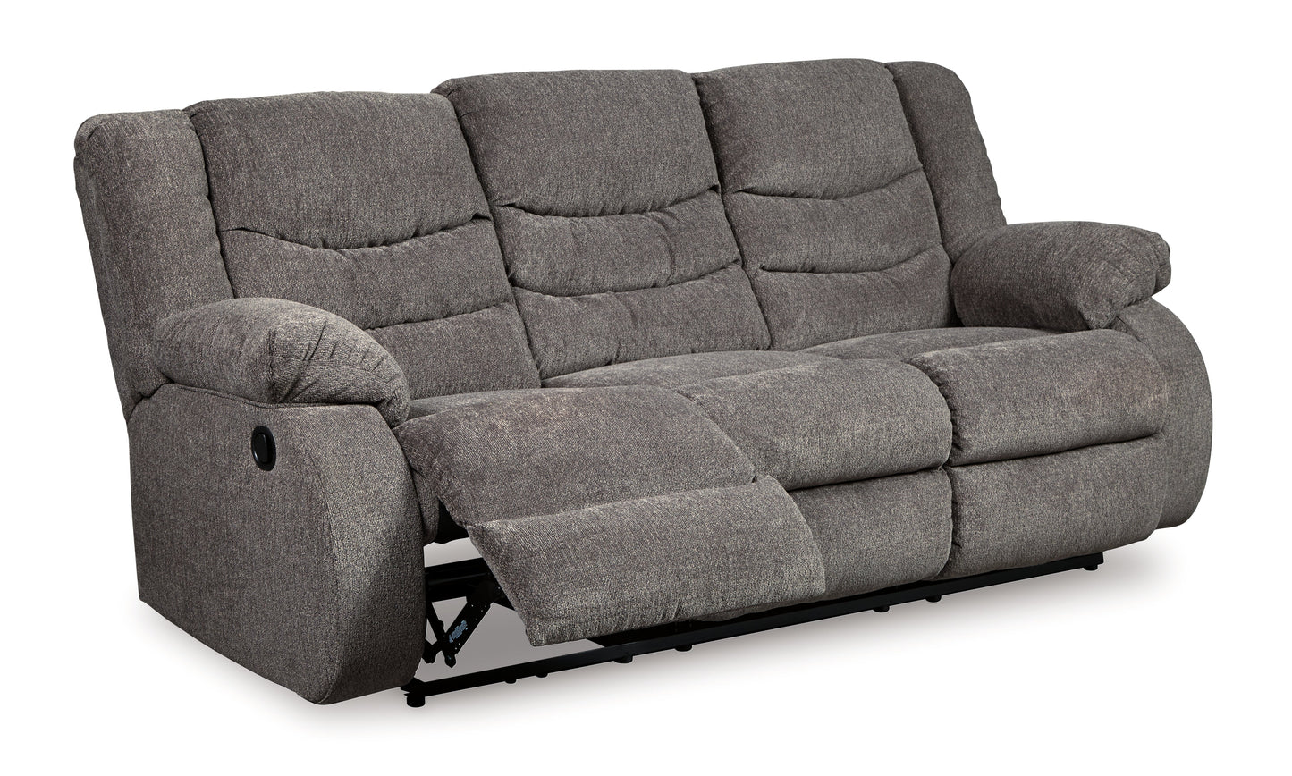 Tulen Gray Reclining Sofa, Loveseat and Recliner