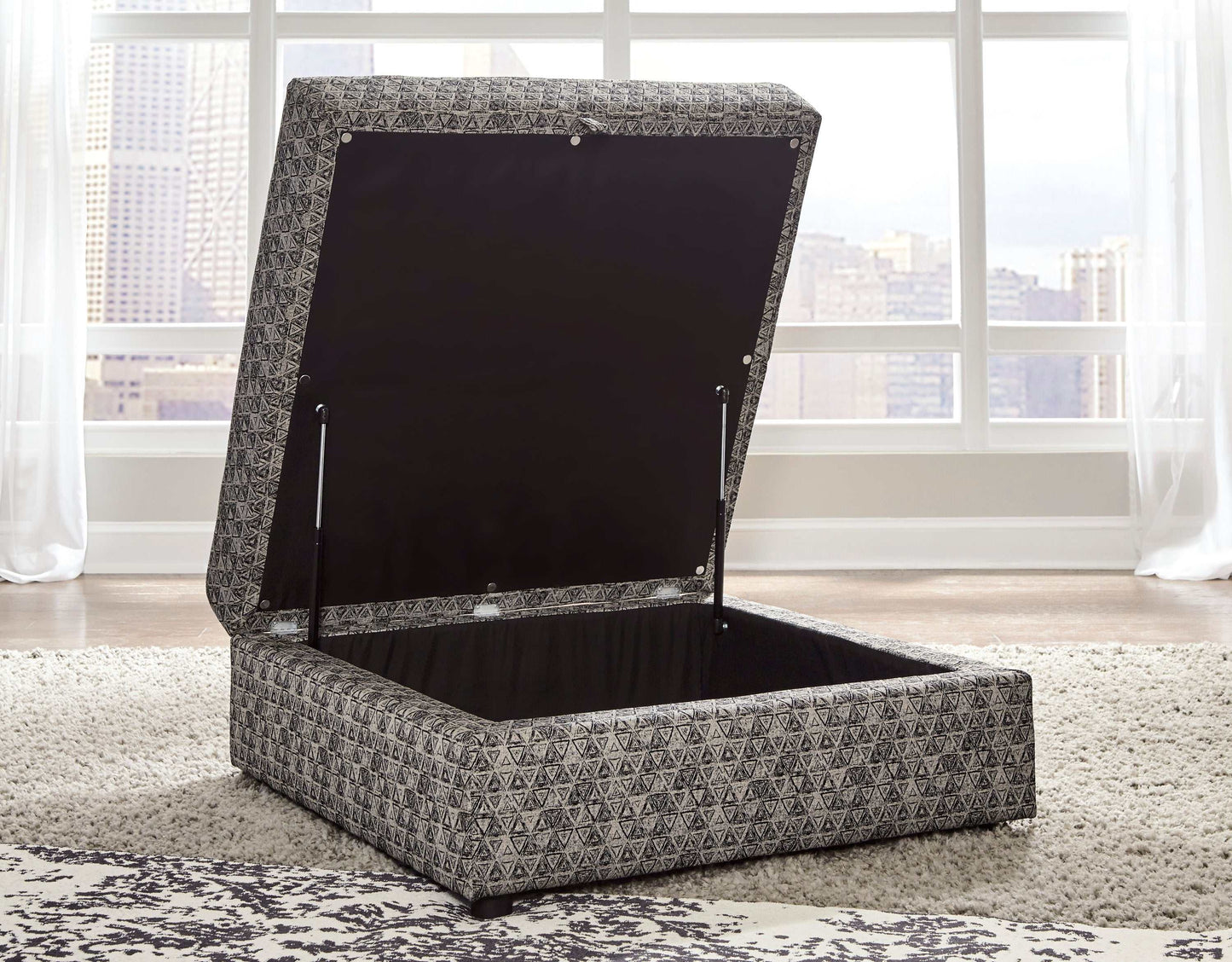 Kellway Bisque Ottoman w/ Storage
