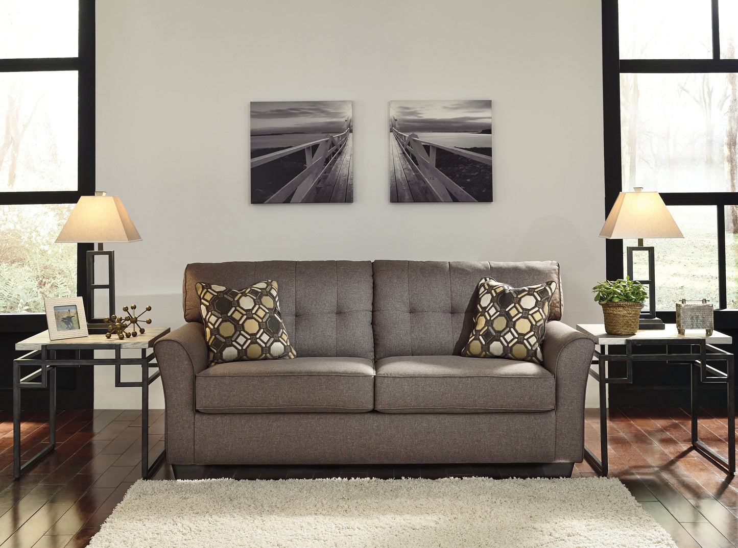 Tibbee Gray Sofa and Chaise