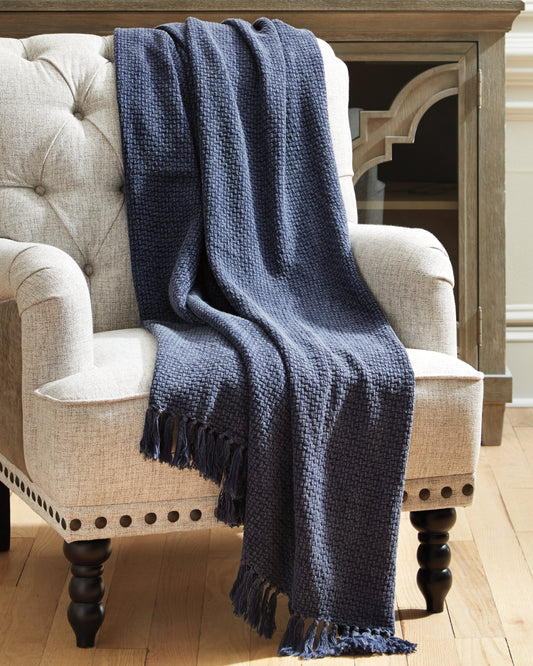 Yasmin Navy Throw (Set of 3)