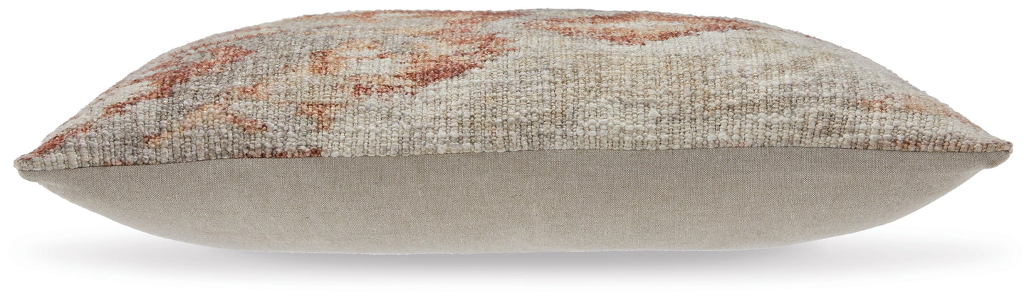 Aprover Rust/Gray/White Pillow (Set of 4)