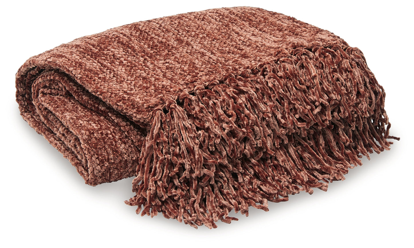 Tamish Rust Throw (Set of 3)