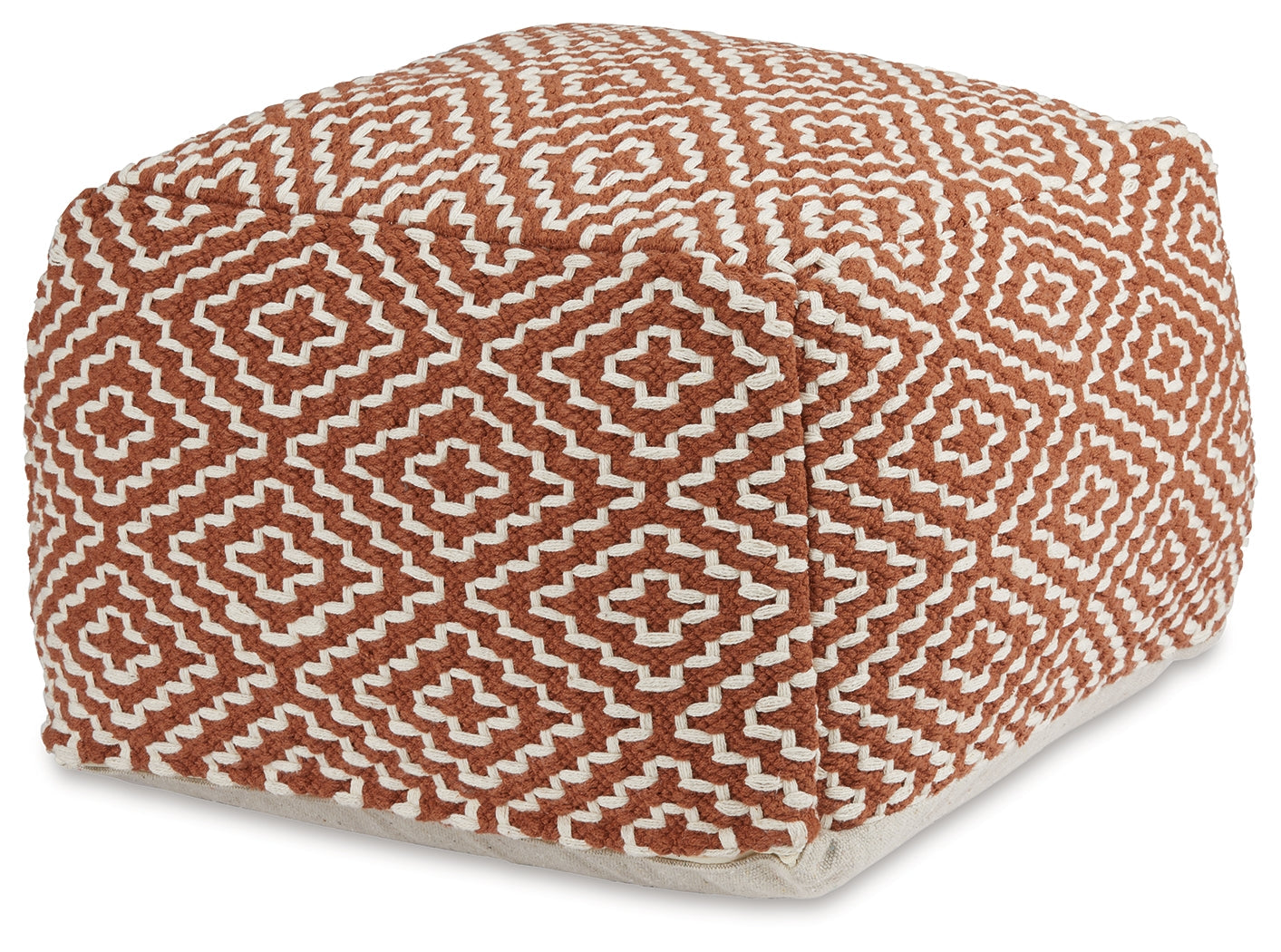 Brynnsen Rust/Ivory Pouf