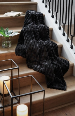 Alsonwell Black Throw - Ornate Home