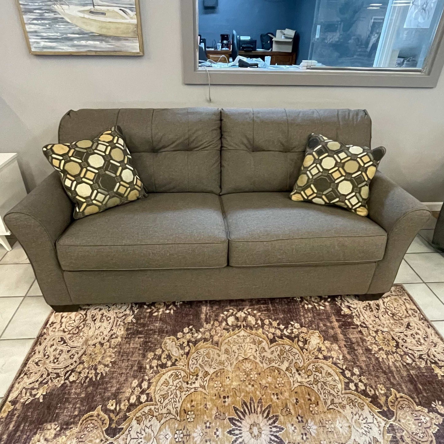 Tibbee Slate Sofa