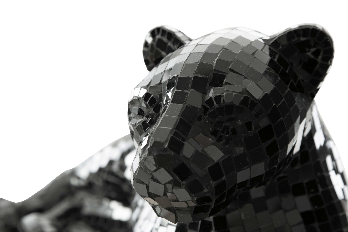 Drice Black Glass Panther Sculpture