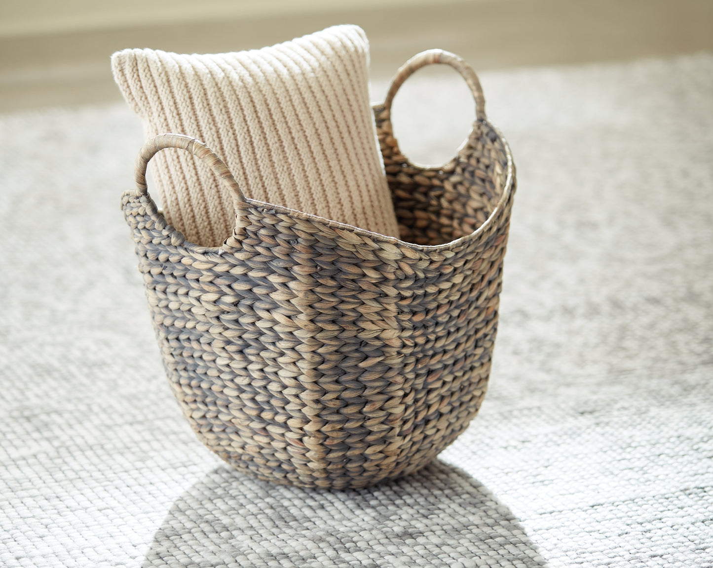 Perlman Antique Gray Basket (Set of 2)