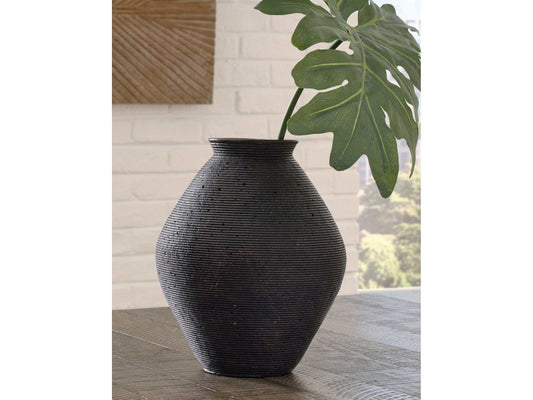 Hannela Antique Brown Vase (12"H)