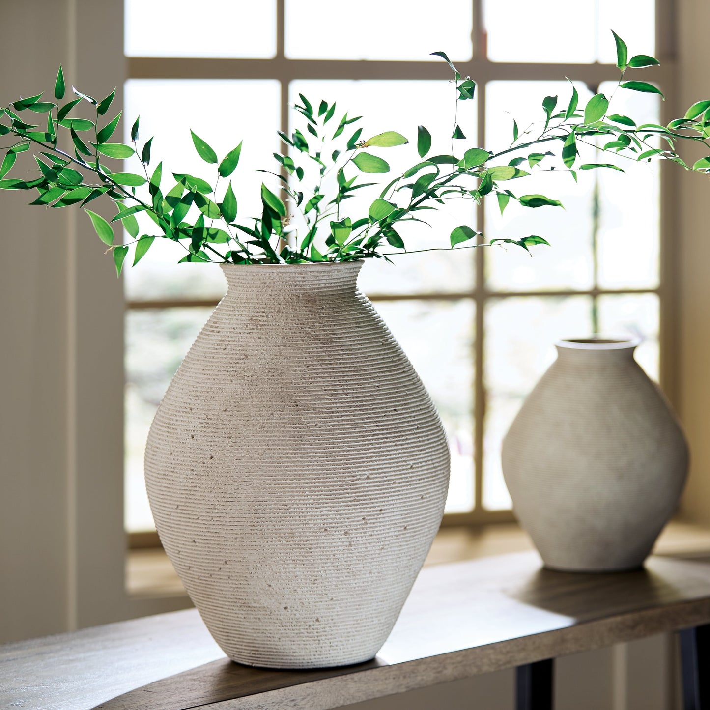 Hannela Antique Tan Vase (17"H)
