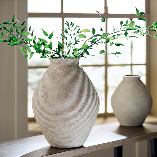 Hannela Antique Tan Vase (17"H)