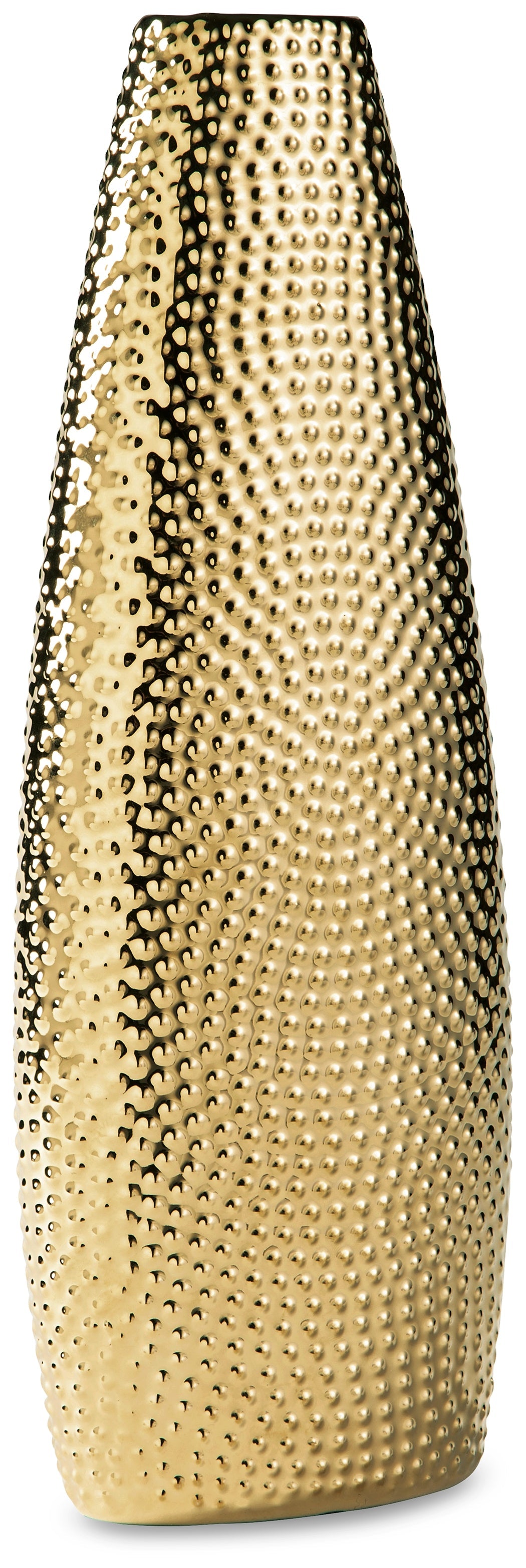 Efim Gold Finish Vase (13.75" H)