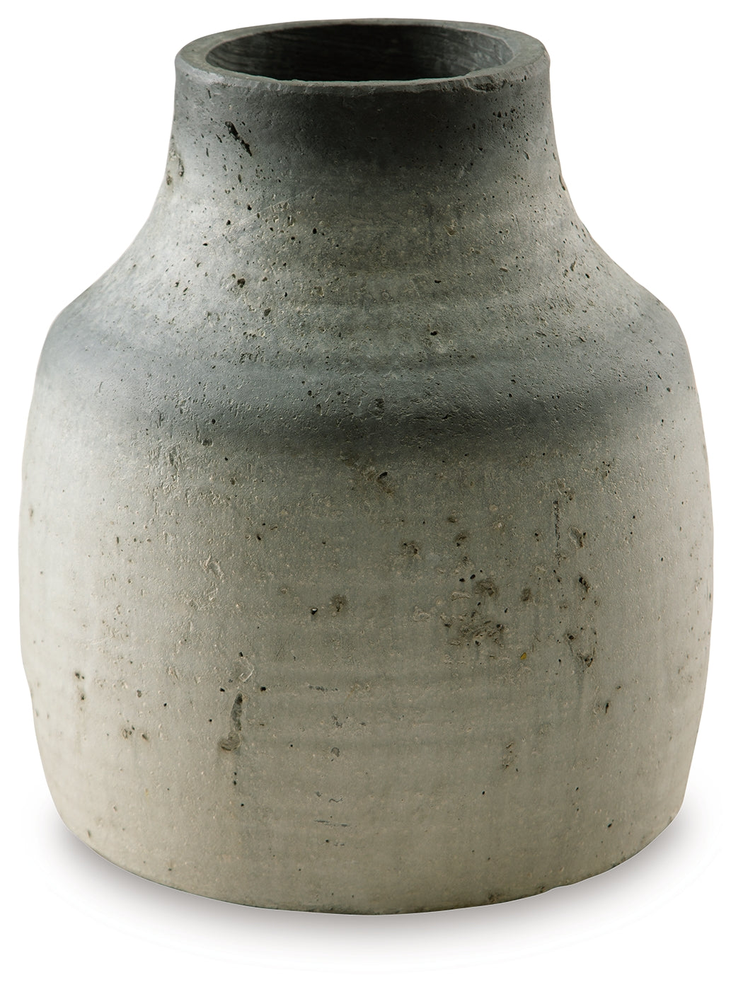 Moorestone Gray/Black Vase