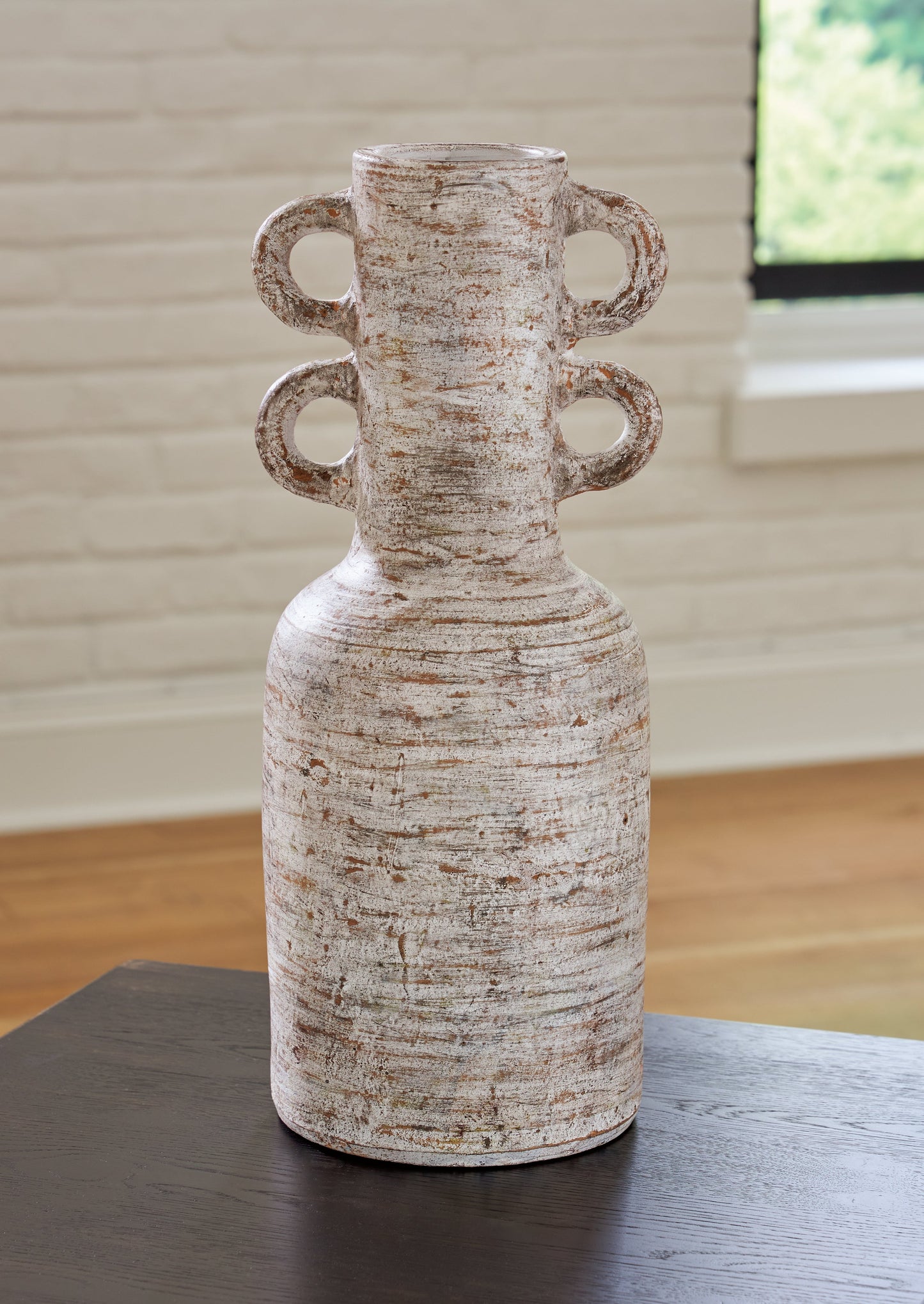 Wellbridge Distressed White Vase