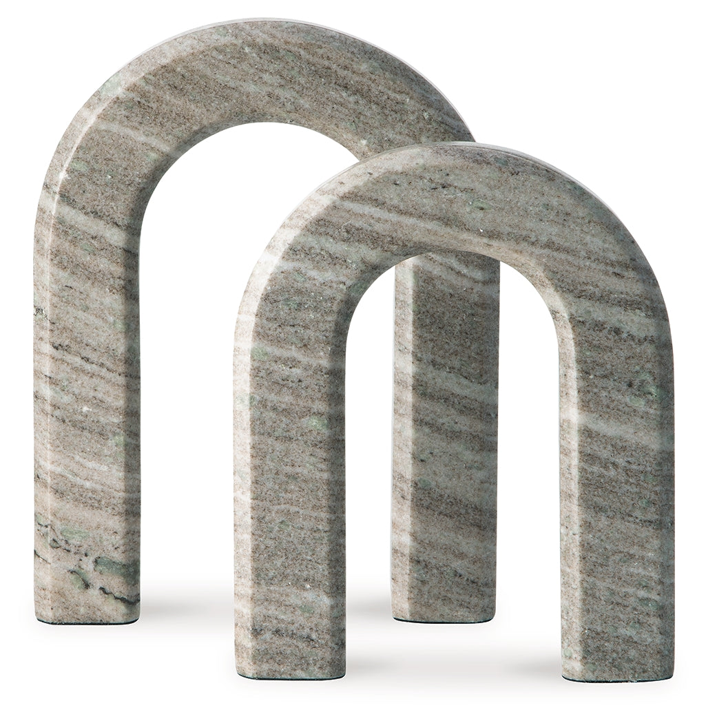 Keithton Taupe Sculpture Set (Set of 2)