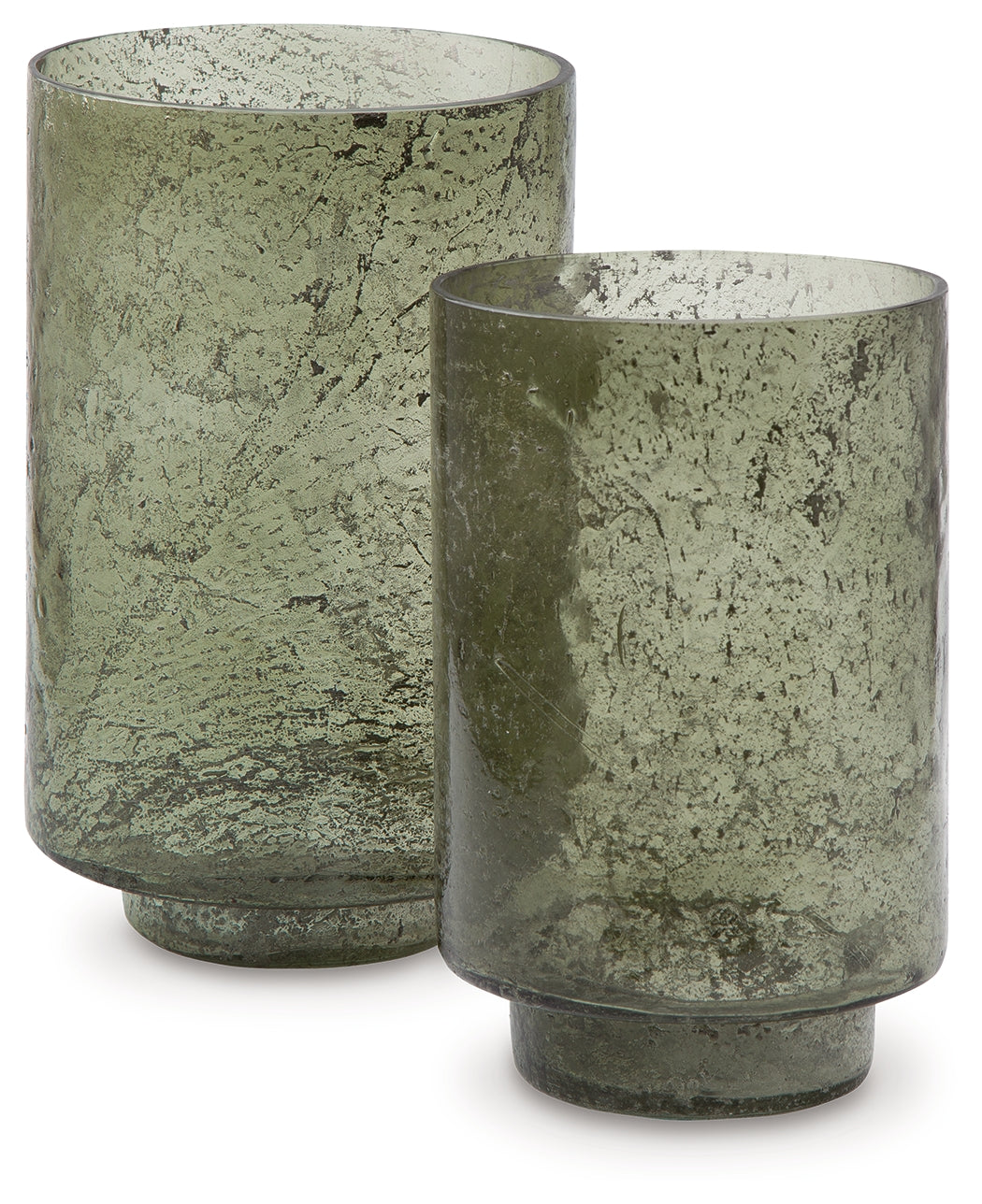 Clarkton Green Candle Holder Set (Set of 2)